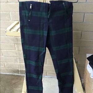 Plaid Straight Leg H&M Pants